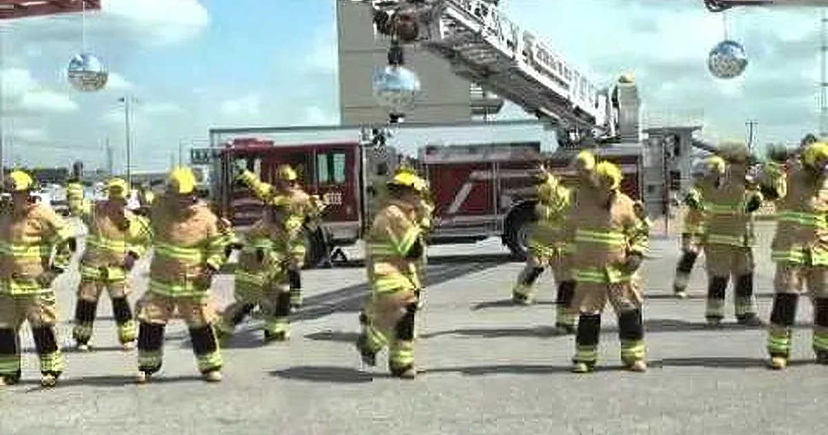 When Those 17 Fire Fighters Lined up & Started Doing This, I Lost It! Wow!