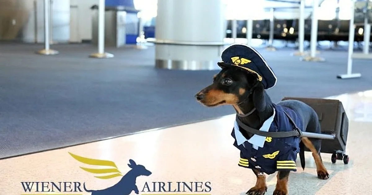 This Adorable Dachshund Looks so Cute Dressed up in His Pilot Costume!