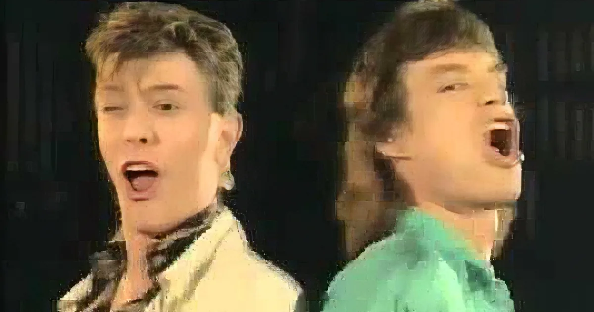 David Bowie and Mick Jagger Sing Their Hit Song Together. It''s What''s Missing That''s so Funny.