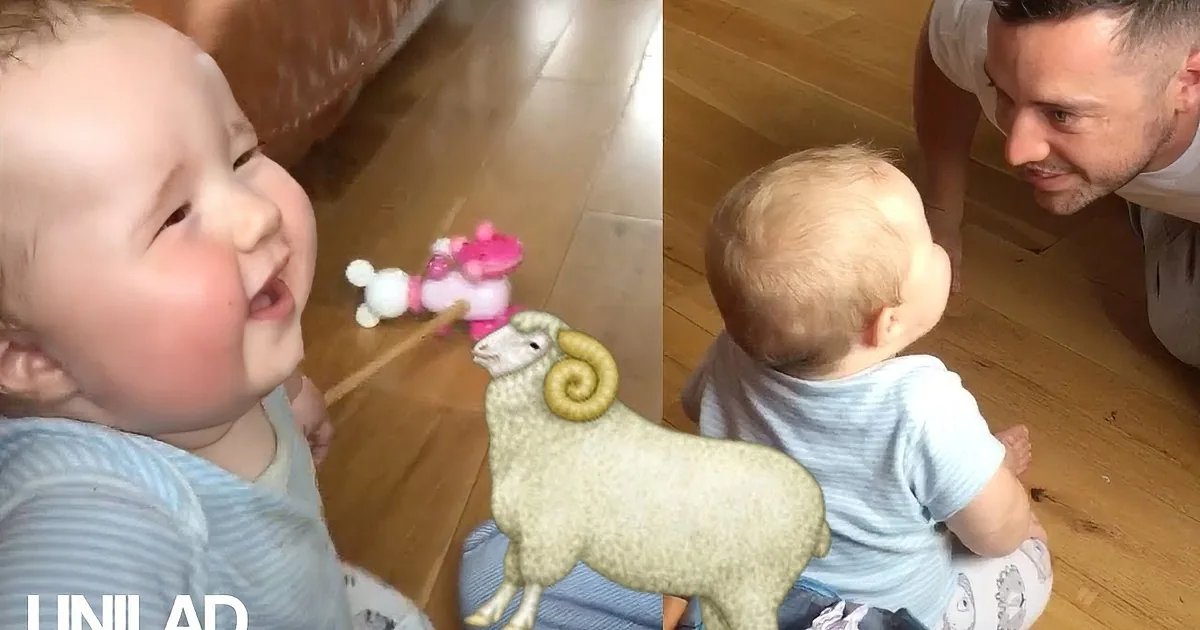 Baby Begins Laughing While Playing With Dad. Parents Can''t Stop Laughing When They Hear His Laugh!