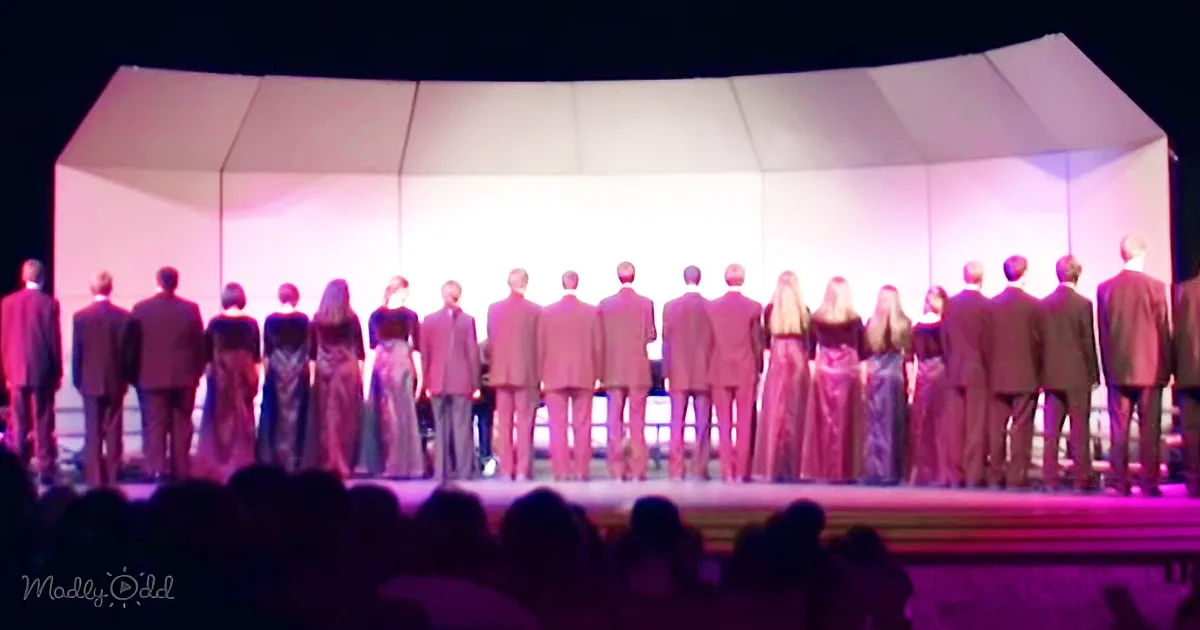 Choir Begins Singing 'Lone Ranger' Theme With Backs to the Crowd, When They Spin Around I Can't Stop Laughing