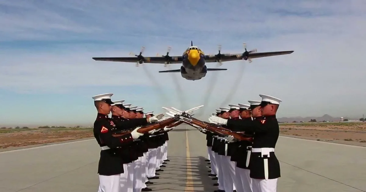These Marines Stand at Attention but It Was What Followed Next That Left Me Gasping!