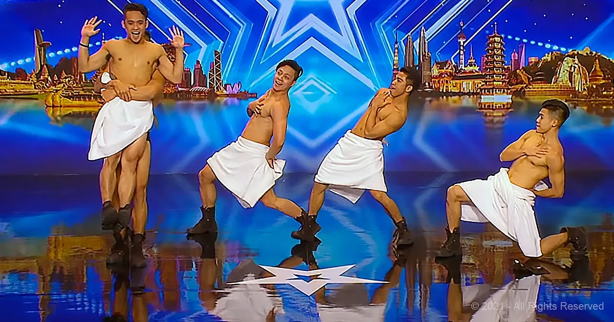 Filipino Dance Troupe Pulls-off Funny Towel Dance