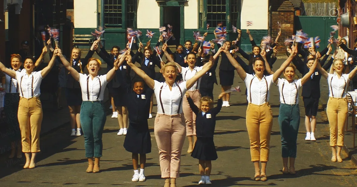 The D-Day Darlings Perform 'Bless 'Em All' in a Small British Town