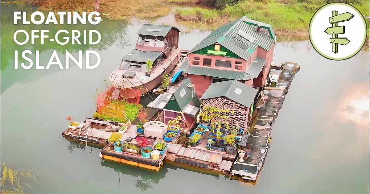 For 17 Years, This Man Has Been Living off-Grid on an Island He Built Himself
