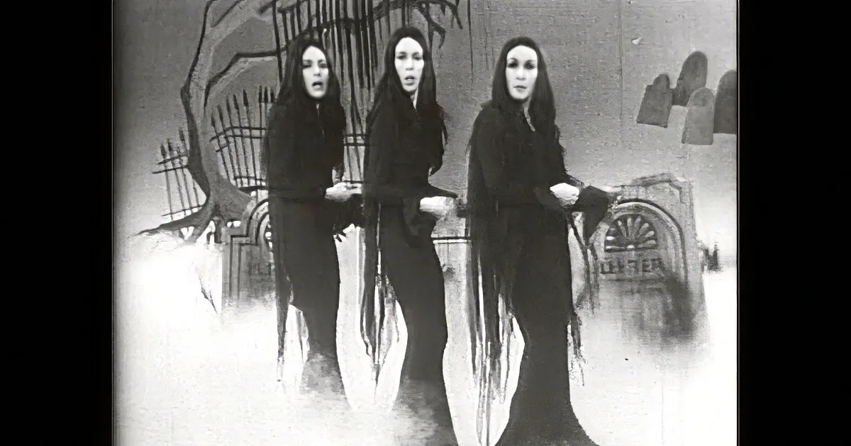 Carol Burnett Dresses up as Morticia Addams for This Halloween Skit (Cameo Appearance by Boris Karloff)