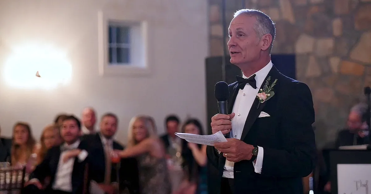 Bride''s Dad Makes a Toast That Has Wedding Guests Laughing and Crying