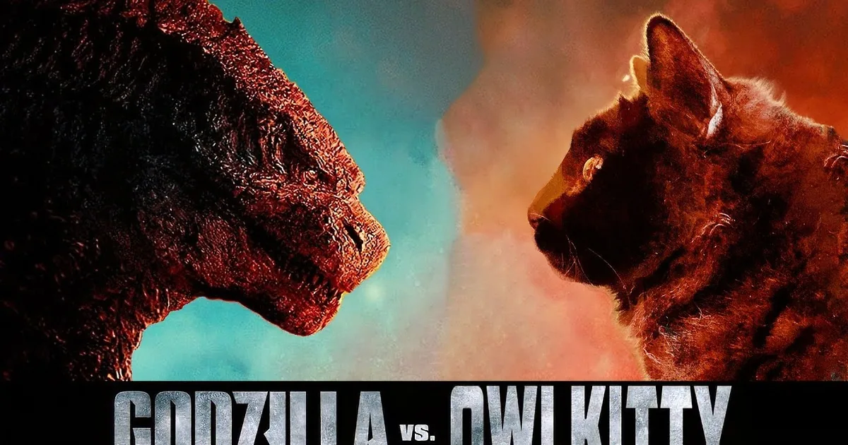Massive Cat Replaces King Kong in Hilarious ''Godzilla'' Parody