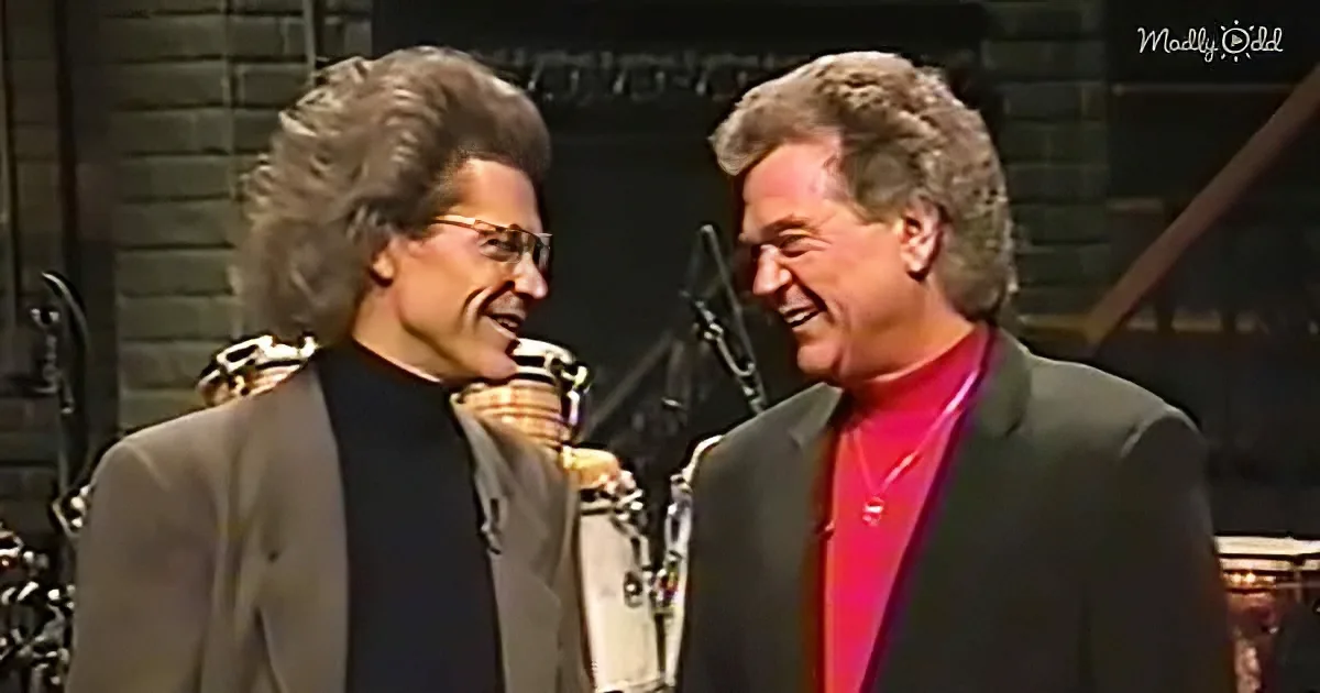 Conway Twitty passionately performing on stage
