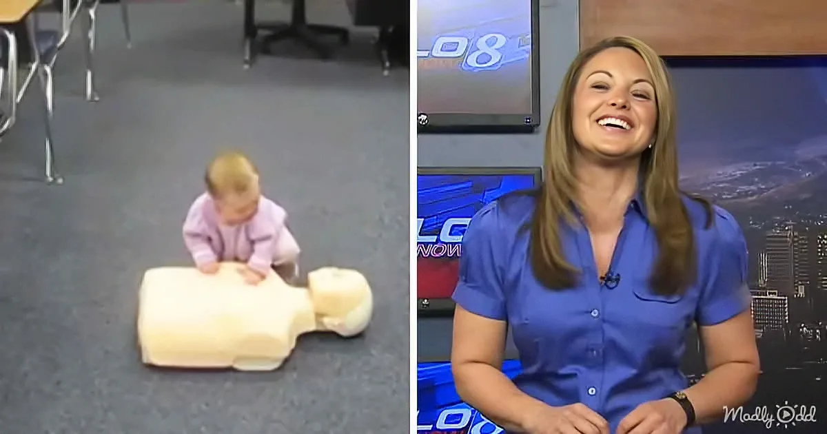 Video of 'Cpr-Trained' Baby Makes News Anchor Have a Giggle Attack