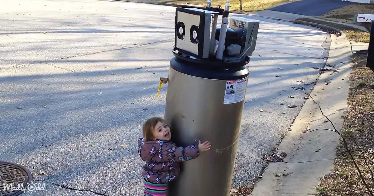 The Cutest Conversation Results When Toddler Thinks Broken Water Heater Is a Robot