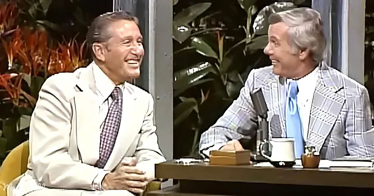 Lawrence Welk and Johnny Carson