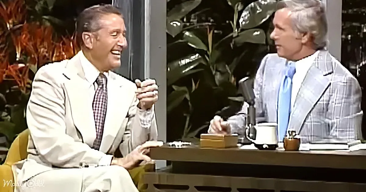 Lawrence Welk and Johnny Carson