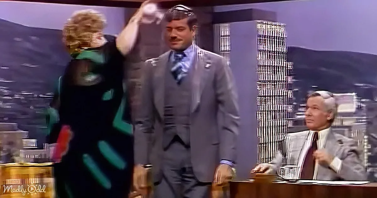 Shelly Winters Triggers Laughter With Hilarious Drink Splash on Carson Tonight Show