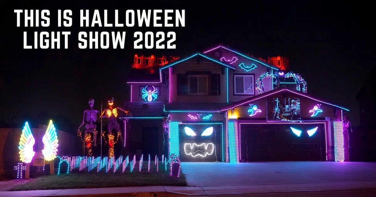 Couple's Halloween Light Show You Need to Experience to Believe