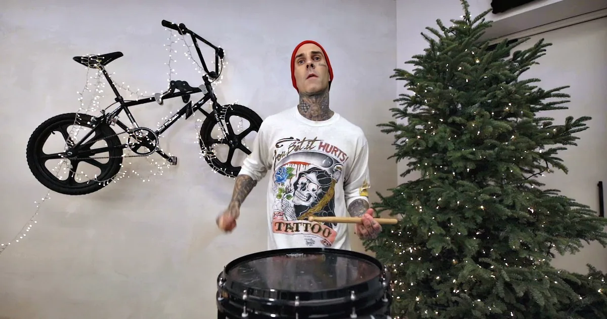 Travis Barker Rocks ''Little Drummer Boy'' in Unforgettable Drum Spectacle