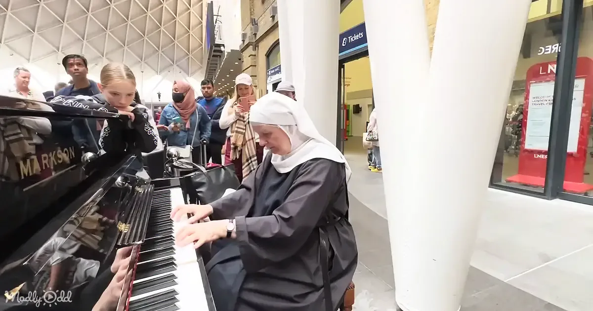 Nun Interrupts Boogie Woogie Jam for Heavenly Piano Solo