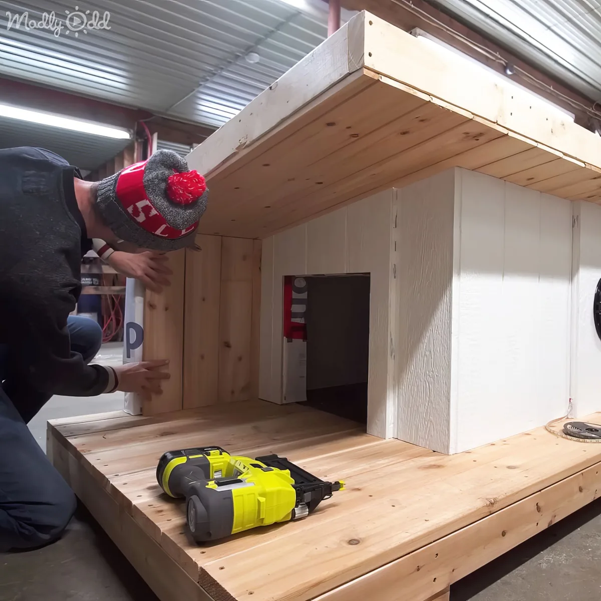 Finished DIY luxury dog house