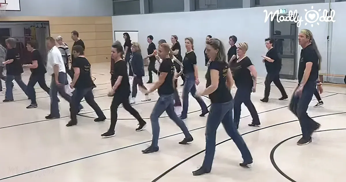 Line Dancers Strut Their Stuff to John Denver's 'Country Roads'