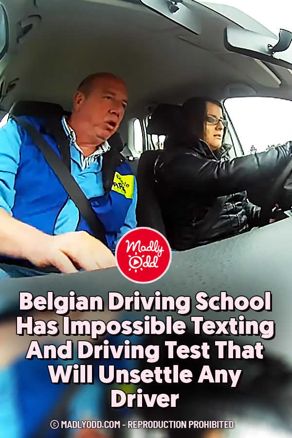 Belgian Driving School Has Impossible Texting And Driving Test That Will Unsettle Any Driver