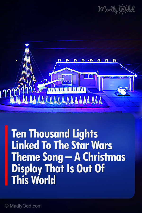 Ten Thousand Lights Linked To The Star Wars Theme Song – A Christmas Display That Is Out Of This World