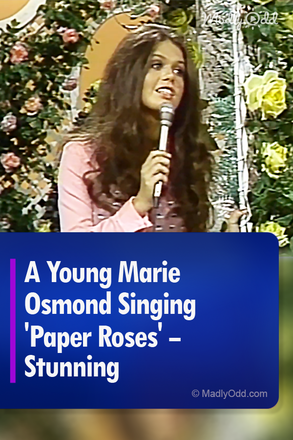 A Young Marie Osmond Singing \'Paper Roses\' – Stunning
