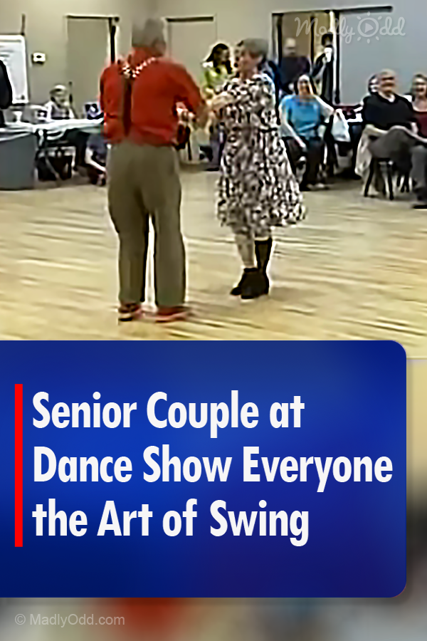 Senior Couple at Dance Show Everyone the Art of Swing