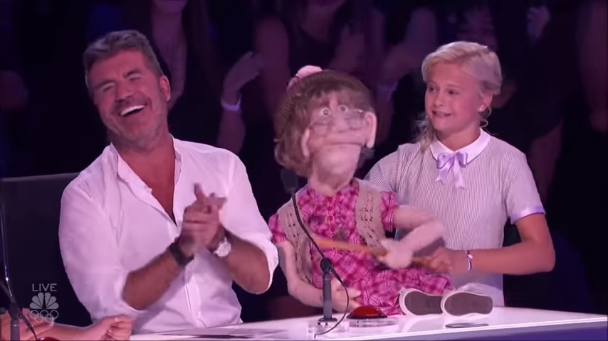 12-Year-Old Ventriloquist Has Simon Blushing When Her Puppet Sings Him ...