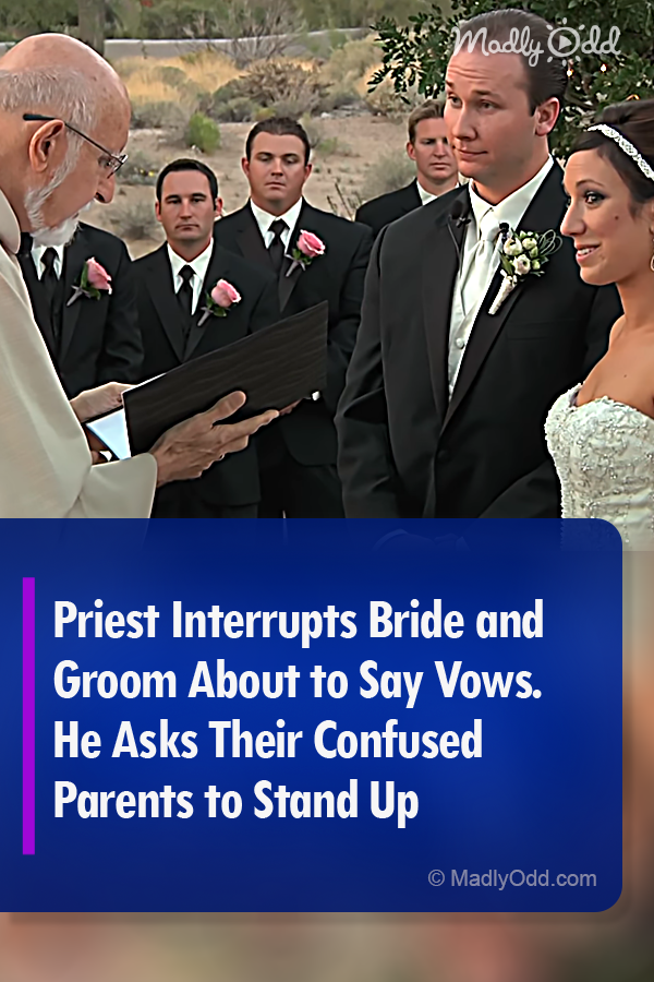 Priest Interrupts Bride and Groom About to Say Vows. He Asks Their Confused Parents to Stand Up