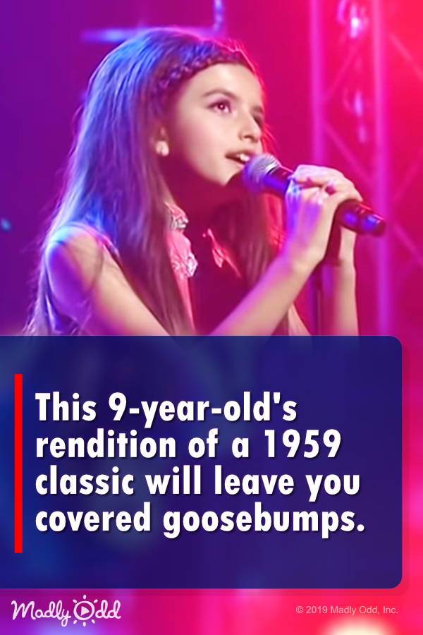 9-year-old\'s rendition of this 1959 classic is sure to give you goosebumps