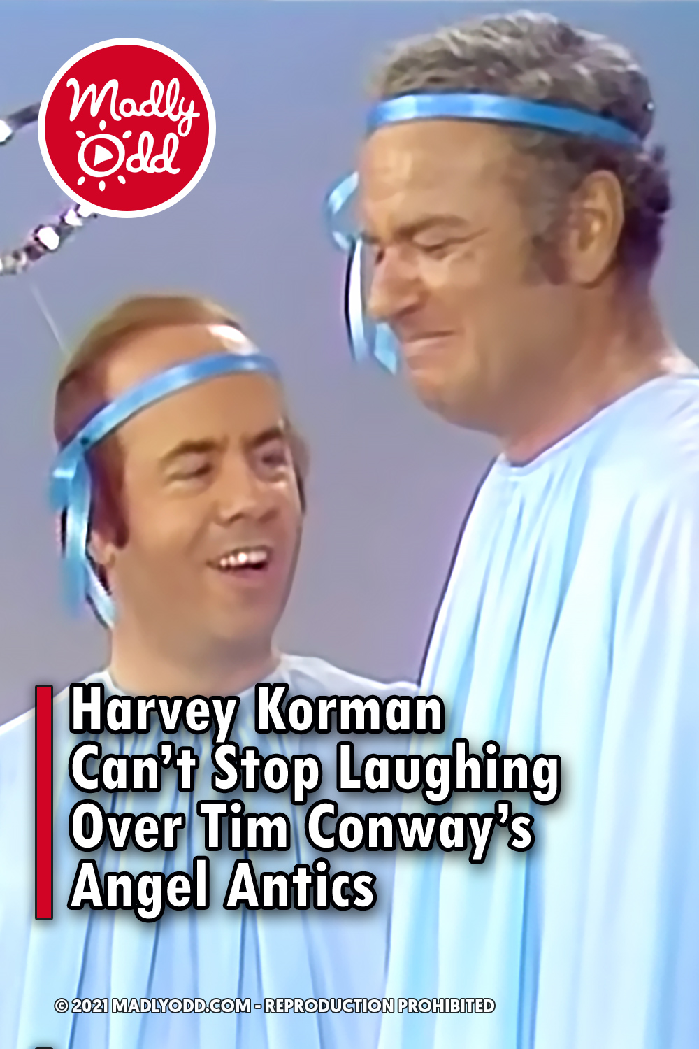 Harvey Korman Can\'t Stop Laughing Over Tim Conway\'s Angel Antics