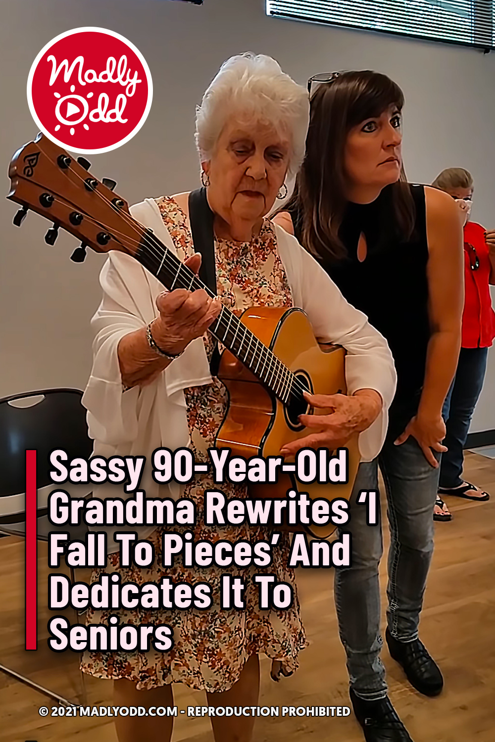 Sassy 90-Year-Old Grandma Rewrites ‘I Fall To Pieces’ And Dedicates It To Seniors