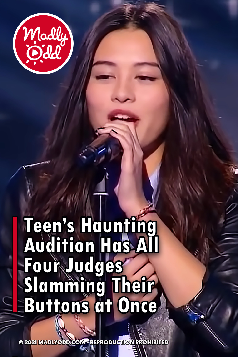 Teen\'s Haunting Audition Has All Four Judges Slamming Their Buttons at Once