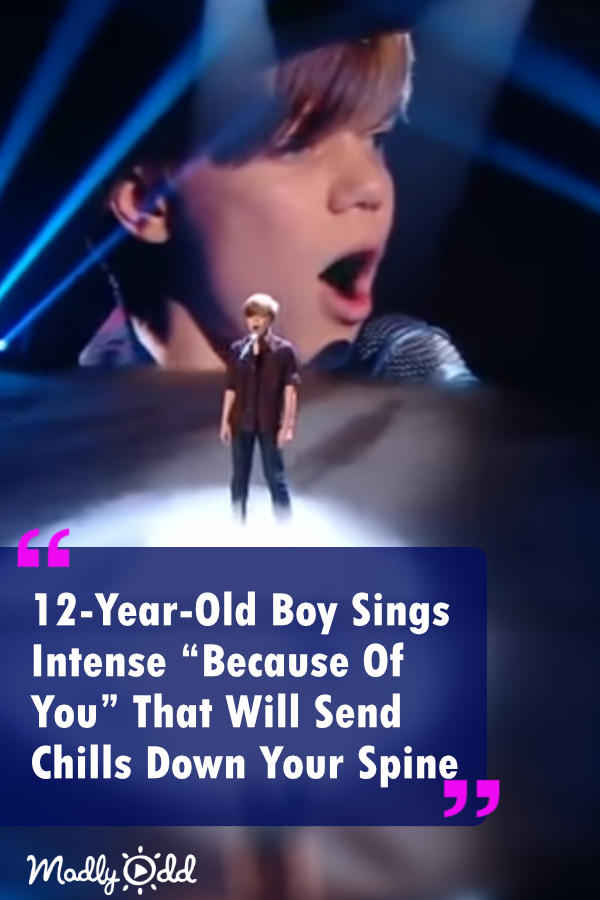 12-Year-Old Boy Sings “Because Of You” With Such Beauty, It Will Send Chills Down Your Spine