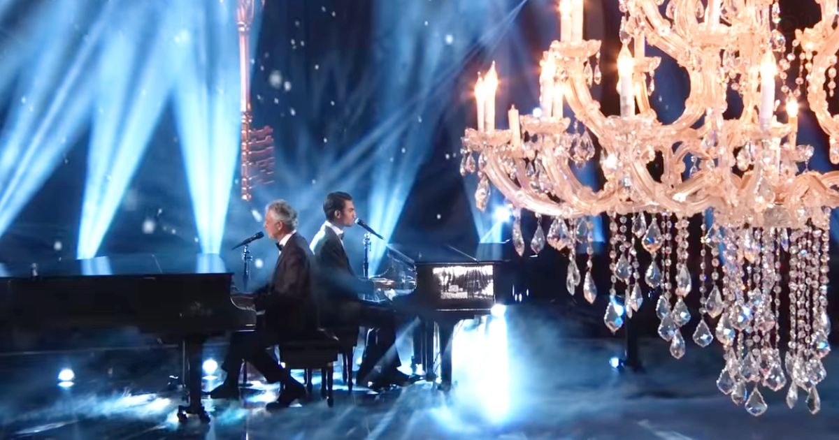Andrea Bocelli and Son Sing on DWTS