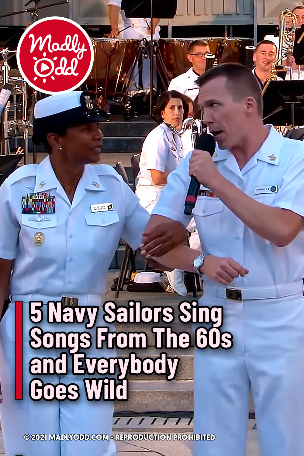 5 Navy Sailors Sing Songs From The 60s and Everybody Goes Wild