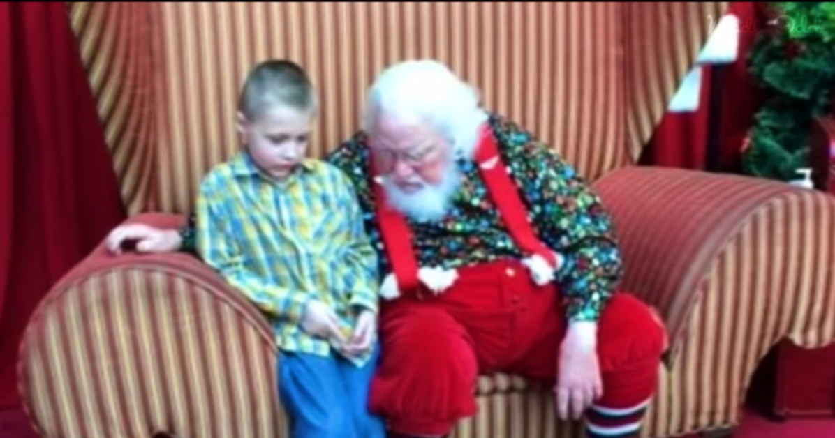 Santa and Autistic Boy