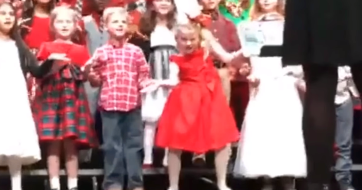 8-Year-Old Steals The Show At School Christmas Concert