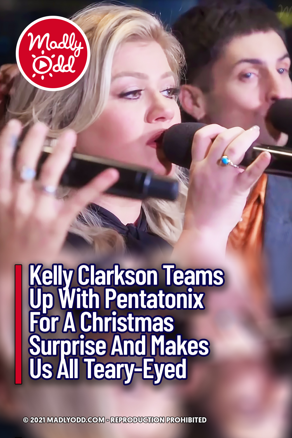 Kelly Clarkson Teams Up With Pentatonix For A Christmas Surprise And Makes Us All Teary-Eyed