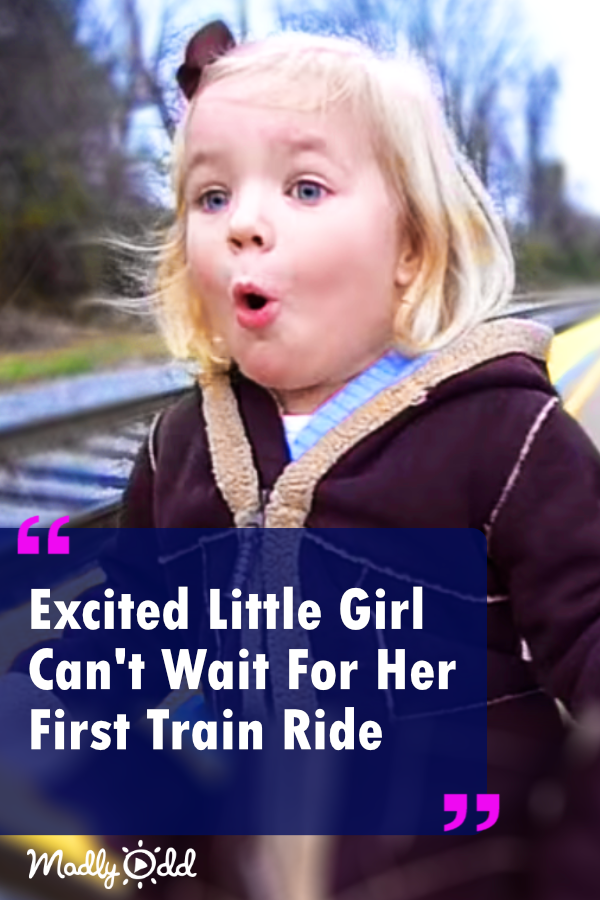 Excited Girl Can\'t Wait For Her First Train Ride, Her Breathless Joy Instantly Steals Your Heart