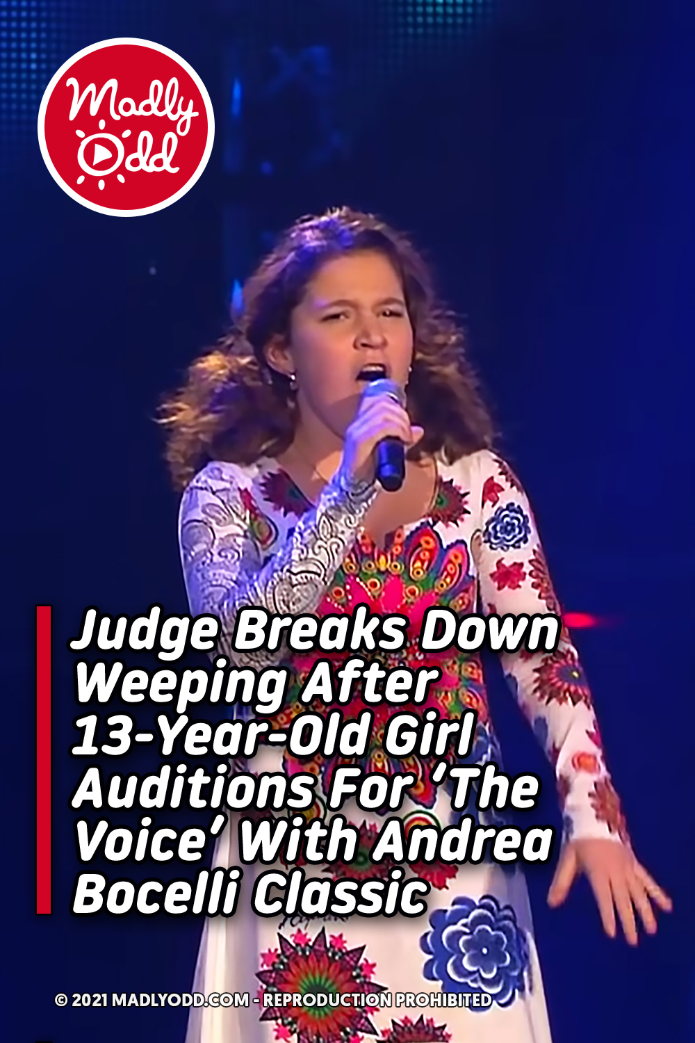 Judge Breaks Down Weeping After 13-Year-Old Girl Auditions For ‘The Voice’ With Andrea Bocelli Classic