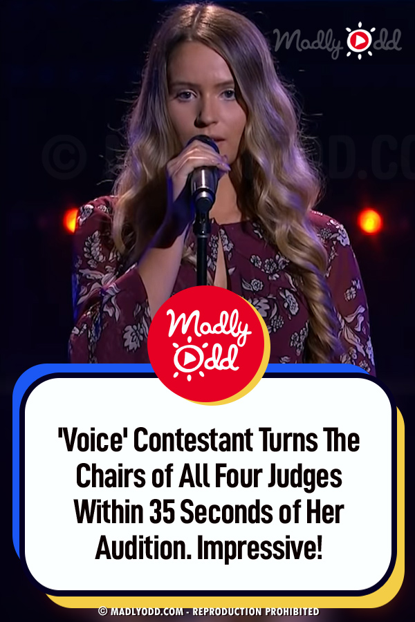 \'Voice\' Contestant Turns The Chairs of All Four Judges Within 35 Seconds of Her Audition. Impressive!