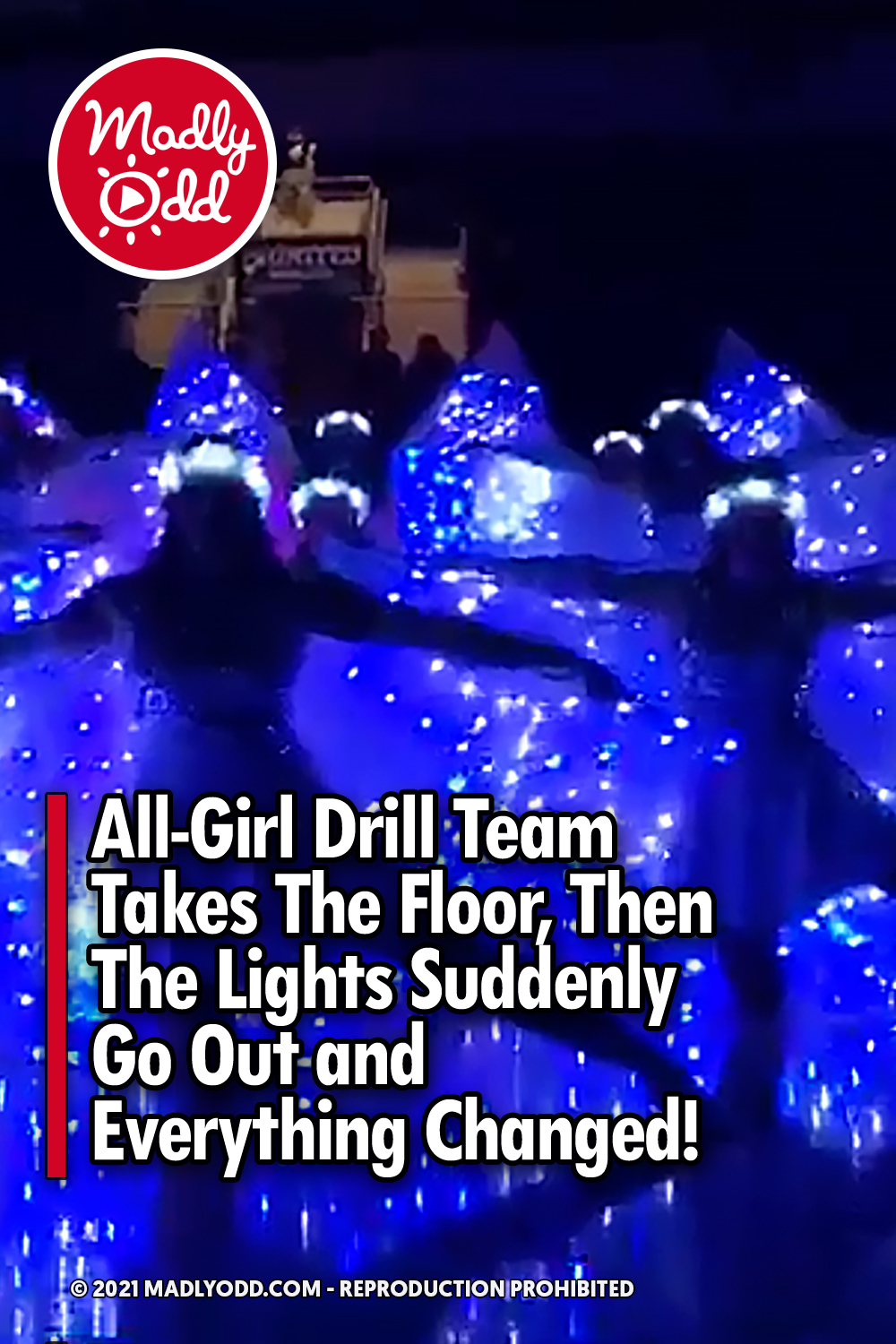 All-Girl Drill Team Takes The Floor, Then The Lights Suddenly Go Out and Everything Changed!