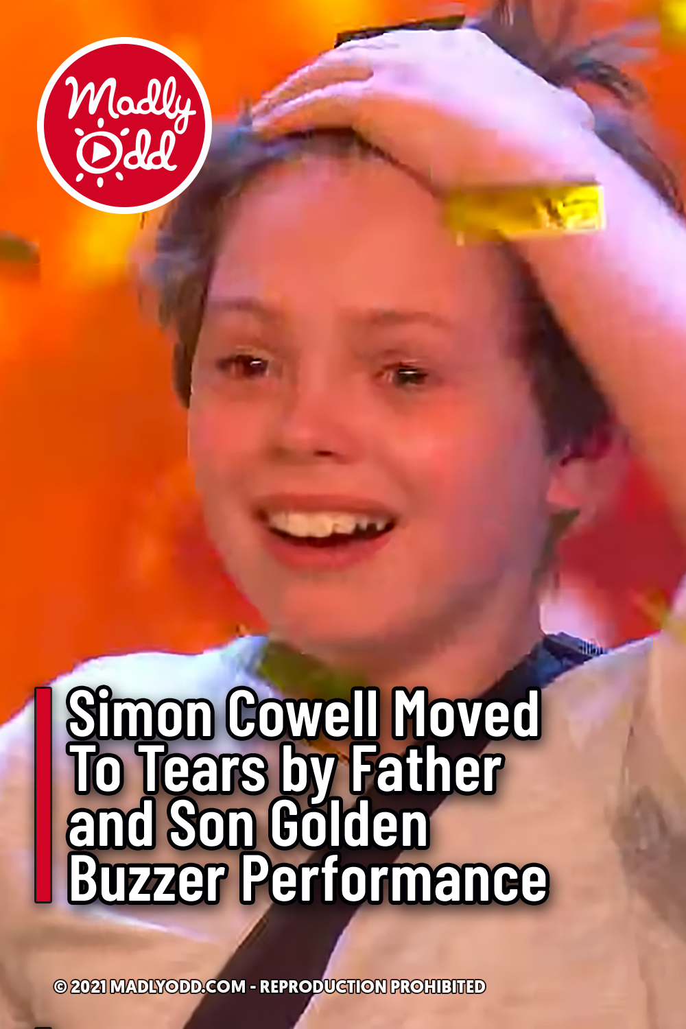 Simon Cowell Moved To Tears by Father and Son Golden Buzzer Performance