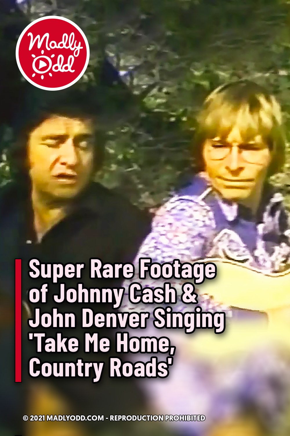 Super Rare Footage of Johnny Cash & John Denver Singing \'Take Me Home, Country Roads\'