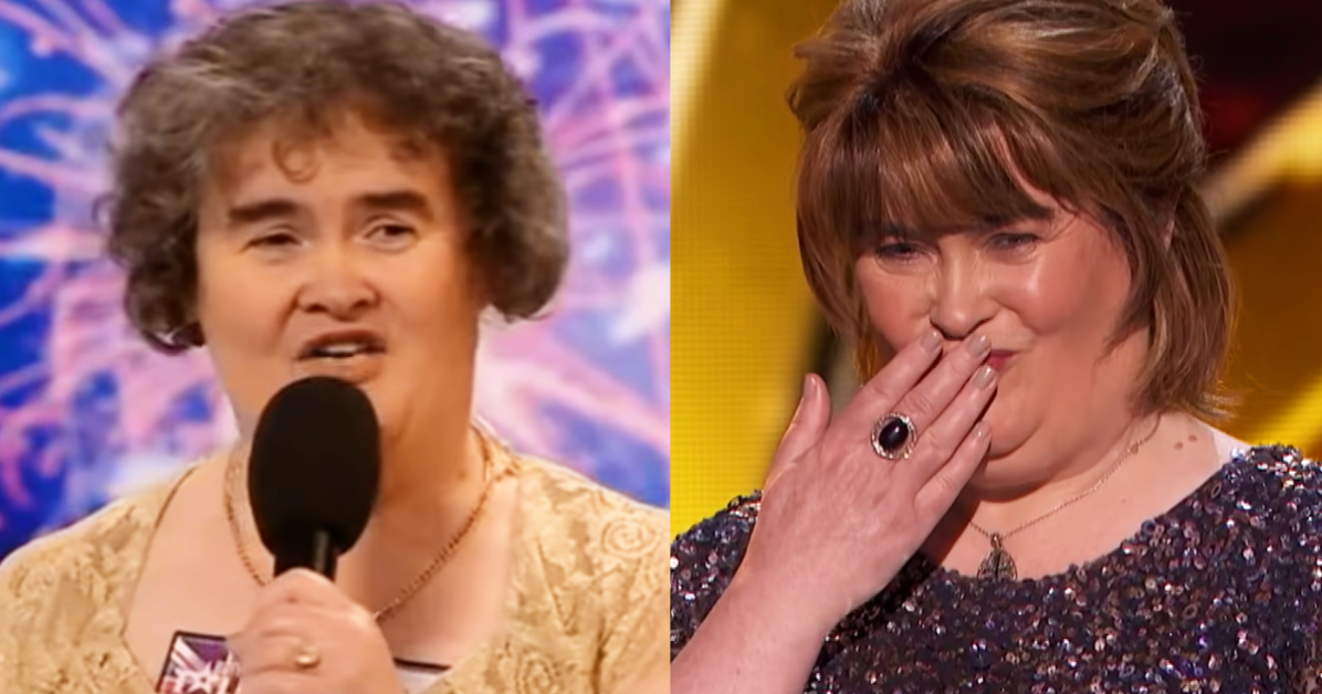 Susan Boyle 2009 and 2019