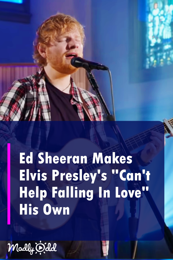 Ed Sheeran Sings Can't Help Falling In Love pin ⋆ Madly Odd!