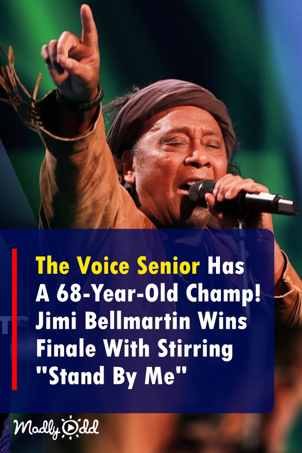 Jimi Bellmartin Stand By Me The Voice Senior pin Madly Odd!
