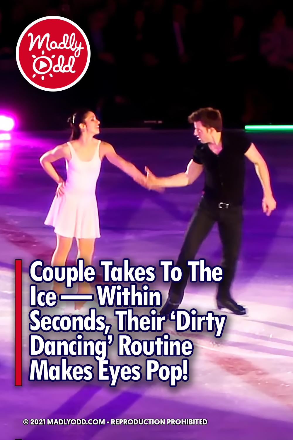 Couple Takes To The Ice — Within Seconds, Their \'Dirty Dancing\' Routine Makes Eyes Pop!