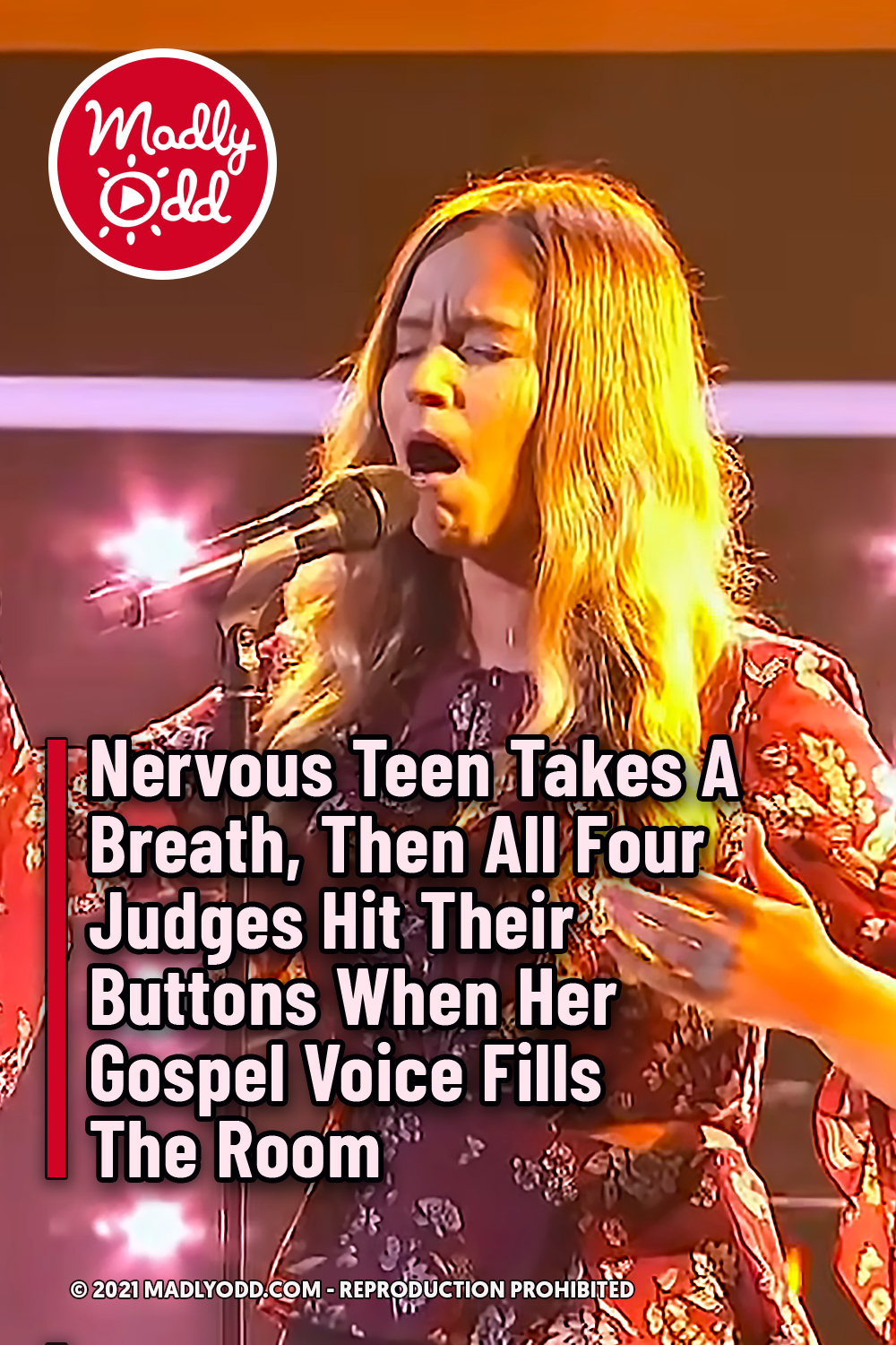 Nervous Teen Takes A Breath, Then All Four Judges Hit Their Buttons When Her Gospel Voice Fills The Room